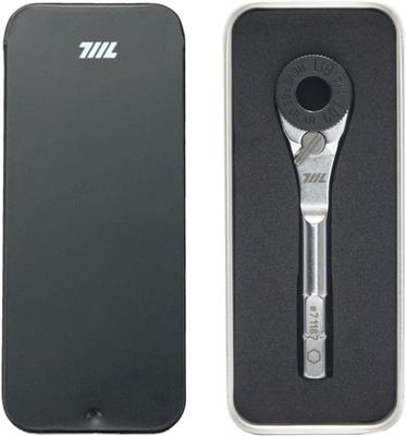 711L 1/4-inch EDC Ratchet Wrench, Hex End, Geared, Thumbwheel, Multi-Tool Compatible #71187 (Smooth Gear)