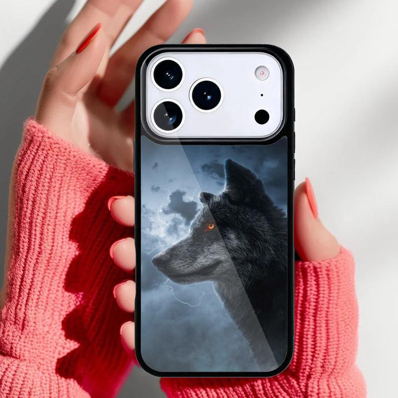 

Animal Lion Wolf Tiger Phone Case for iPhone 17 16 15 14 13 Pro Max Back Cover for 12 11 Pro Coque iPhone 16 Pro Max