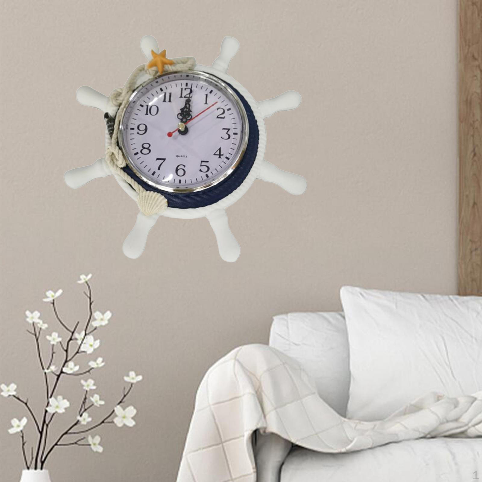 

Decor Wooden Rudder Desk Clock синій