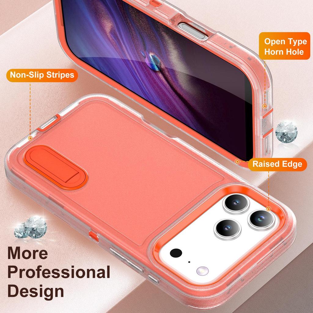 Apple iPhone 17 & Google Pixel 9 Defender Case: Three-Proof, Drop-Proof, Invisible Stand