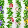 Simulated Flowers Bouquet Vibrant Realistic Faux Rattans Artificial Silk Bouquet Wedding Party Home Decoration