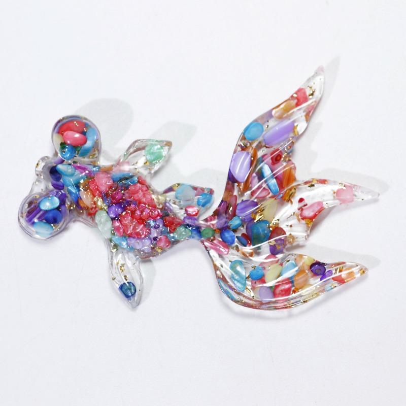 Creative Artificial Fish Turtle Dolphin Jewelry Beautiful Koi Fish Turtle Dolphin Natural Crystal Fish Table Car Home Decoration Gift for Friends