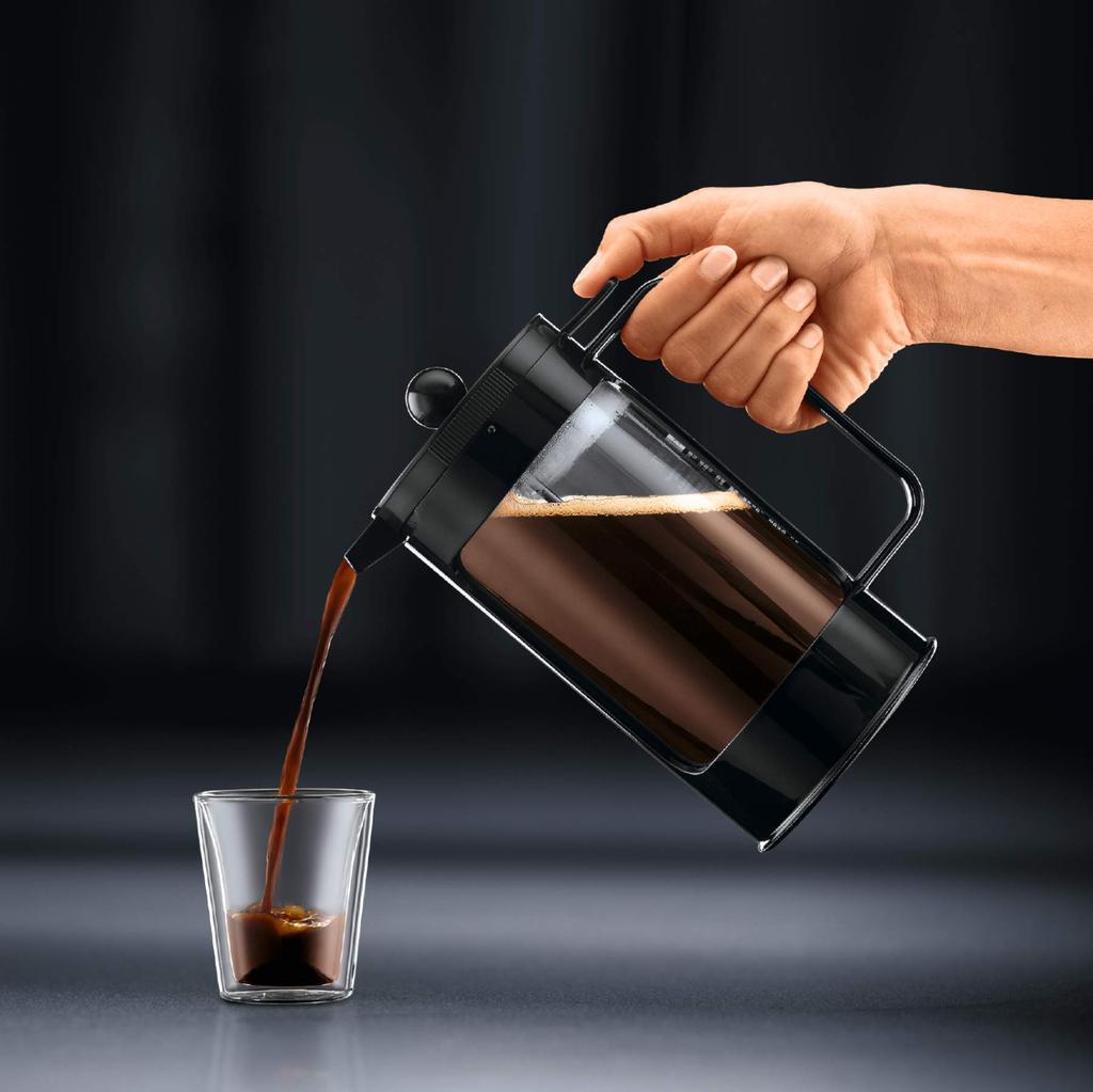 BODUM BEAN French Press Coffee Maker, 1L, Black, [Authentic], 1000ml, 11376-01