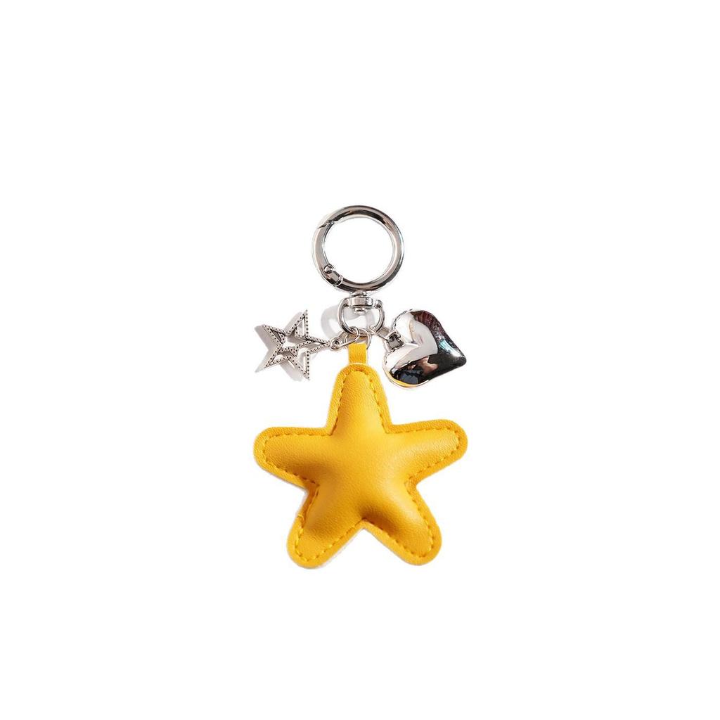 Cute Cartoon Star Keychain Pendant - Perfect Bag or Car Ornament, Small Gift Accessory