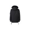 Adidas Terrex FW22 Solid Hooded Fur Collar Zip Embroidered Logo Down Jacket Unisex Jackets Black HM9698