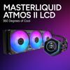 Cooler Master ML 360 Atmos II LCD ARGB Simple Water-Cooled CPU Cooler, Black, MLX-D36M-A25SZ-L1 (FN2543)