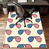 American Flag Polyester Carpet, Soft Indoor Mat for Office Chair, Living Room, Computer Desk - Decorative Home Office Rug Design