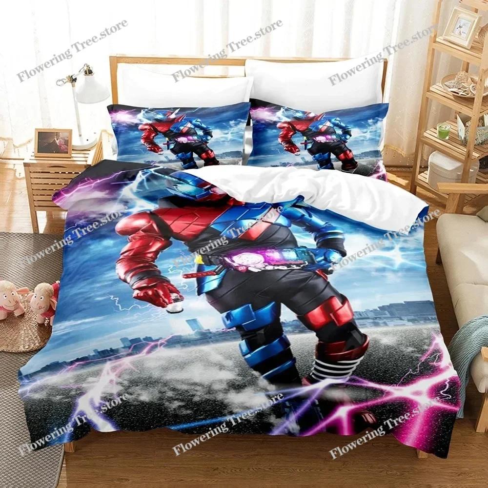 Kamen Rider Bedding Set Duvet Cover Pillowcase comfortable Comforter Bedding Set King Size Bedding Sets Home Textile