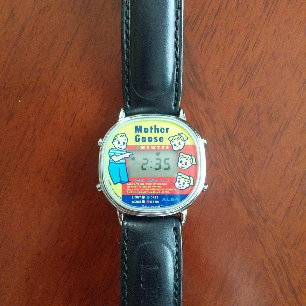 Used Osamu Harada Osamu's Mother Goose Osamu Goods Seiko Alba Watch Working Good Condition
