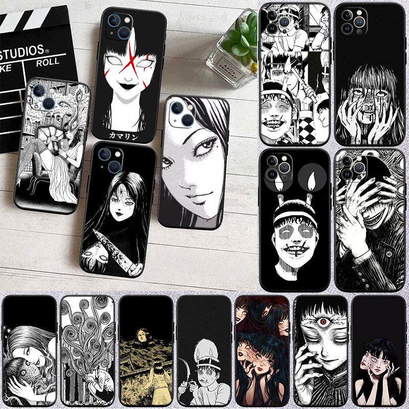 Junji Ito Tomie New High-End Cover Phone Case for iPhone 16 15 14 13 Pro Max Plus Mini
