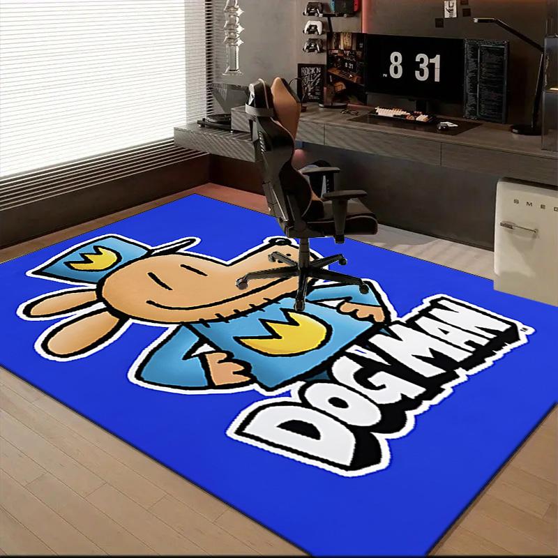 Dog Man And Friends Adventure Rug Office Floor Mat - Machine Washable for Bedroom, bedroom, livingroom, Room Decor Fan Gifts Christmas