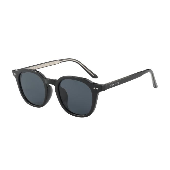 Banel Sunglasses Vn8001Co 700 Cebk Square Horn-Rimmed Fashion Black Asian Fit Uv Protection Women Men