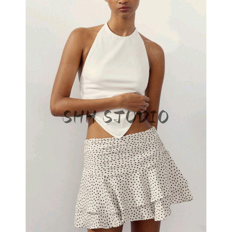 Fall New Women's Clothing French Style Design Mid Waist Laminated Decoration Girly Style Casual Culottes 4764500
