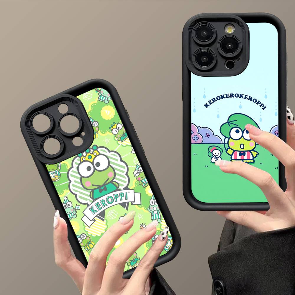 Cute Cartoon K-Keroppis Phone Case For IPhone 11 12 13 16 15 17 14 Pro Max Soft Funda Silicone Cover