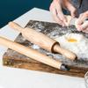 White Oak Rolling Pin Wooden Kitchen Environmentally Friendly Solid Flour Stick Dumpling Stick Baking Tool