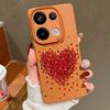 Cute Cartoon Love Hearts Case For Xiaomi 13T Pro Redmi Note 15 Pro 4G Redmi Note 14 13 Pro+ 5G Leather Texture Silicone Cover