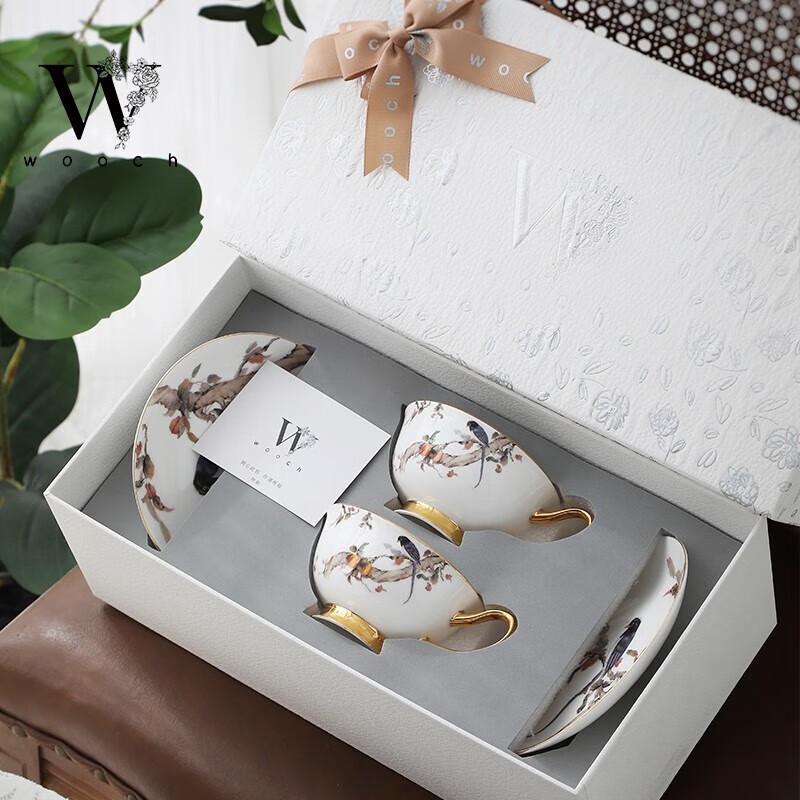 WOOCH Hand-Painted Ceramic Mug Set