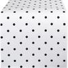 Decorative Table Cover for Home Modern Geometric Runner, Black And White Checkered Minimalist Decoration 72 Inch Striped Runner Dining Decor