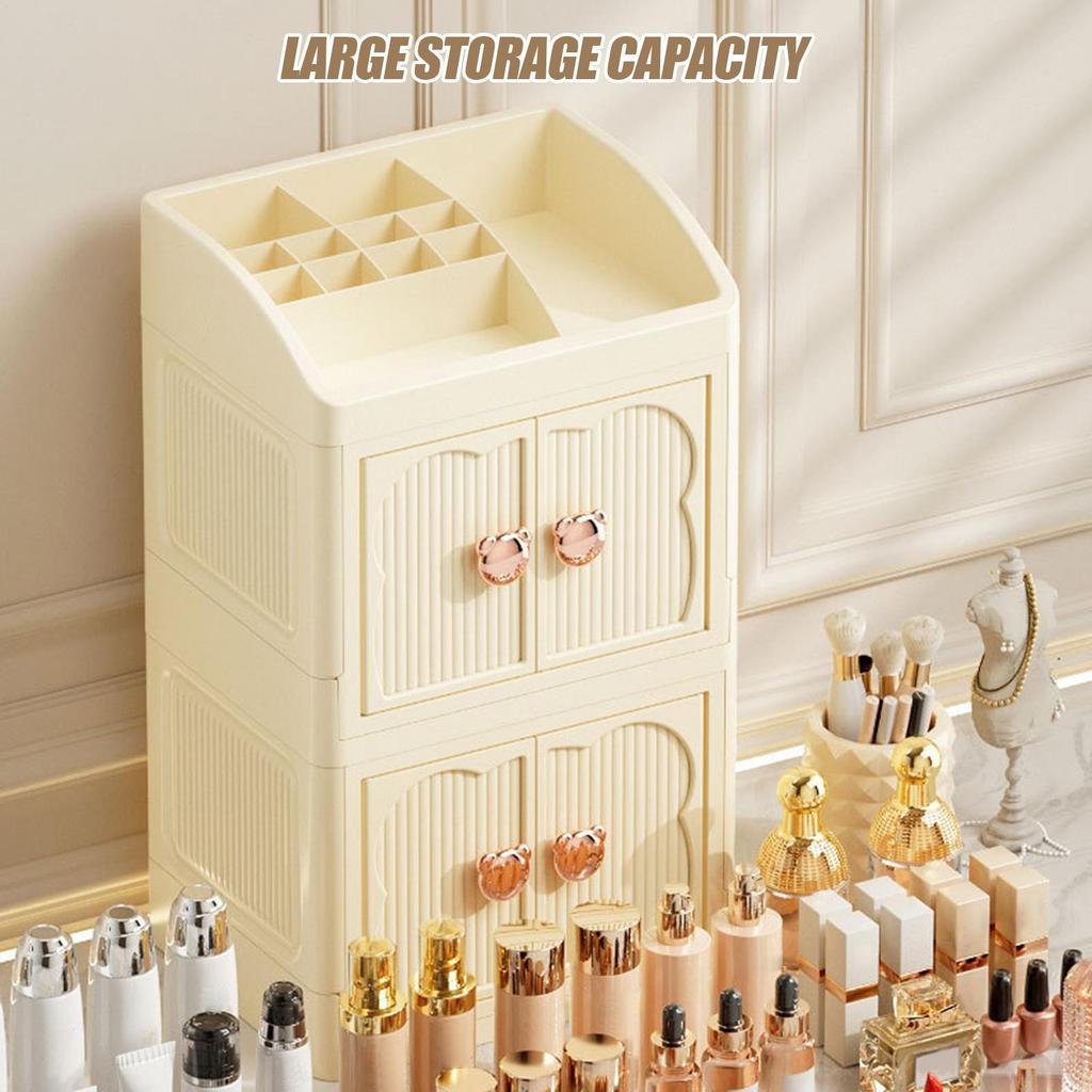 Makeup Organizer for Vanity Makeup Storage Organizer Stackable 3 Tier Skin Care Stand Perfume Holder for Desk Girls Women Home