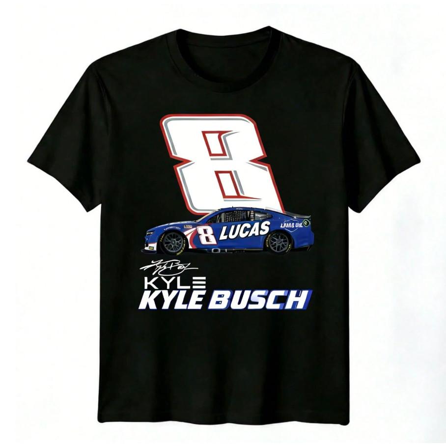 2026 Kyle Busch #8 Lucas Oil Nascar Racing Unisex Graphic T-Shirt New S