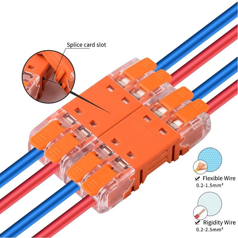 Quick Electrical Cable Splice Mini Quick Terminal Block Universal Wire Connector Compact Splice Electrical Connectors Electrical