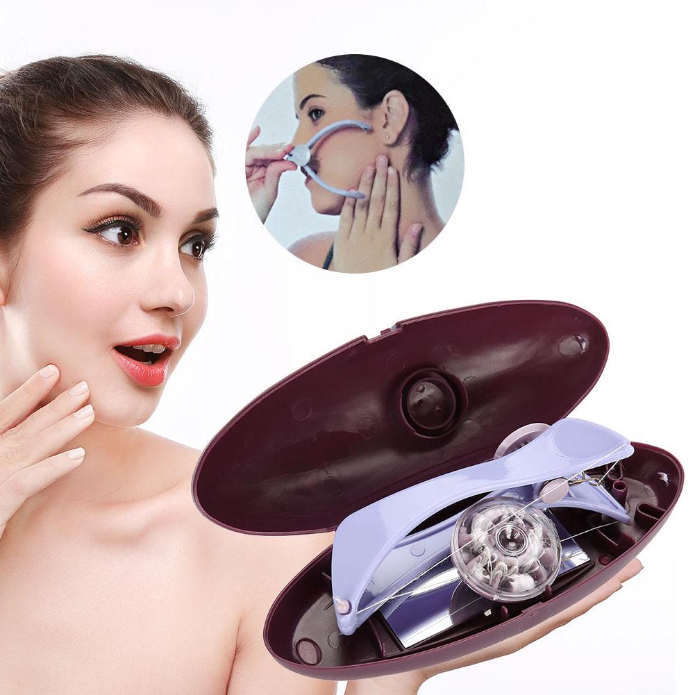 Facial Hair Removel Threading Epilator Hair Removing Tool with 10 Cotton Lines (Glasses Box)
