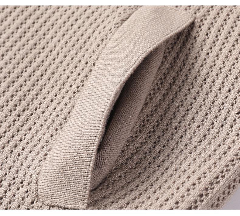 Men's Trendy Wool Knit Cardigan – Single-Breasted, Long Sleeve, Autumn/Winter Fashion Sweater