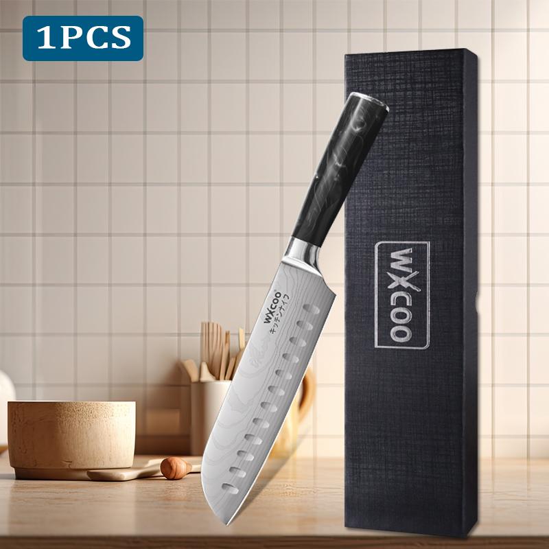 WXCOO Hand Forged Kitchen Knife Multifunctional Ham Slicing Knife Versatile Knife Meat Fruit Cutting for Cooking Household