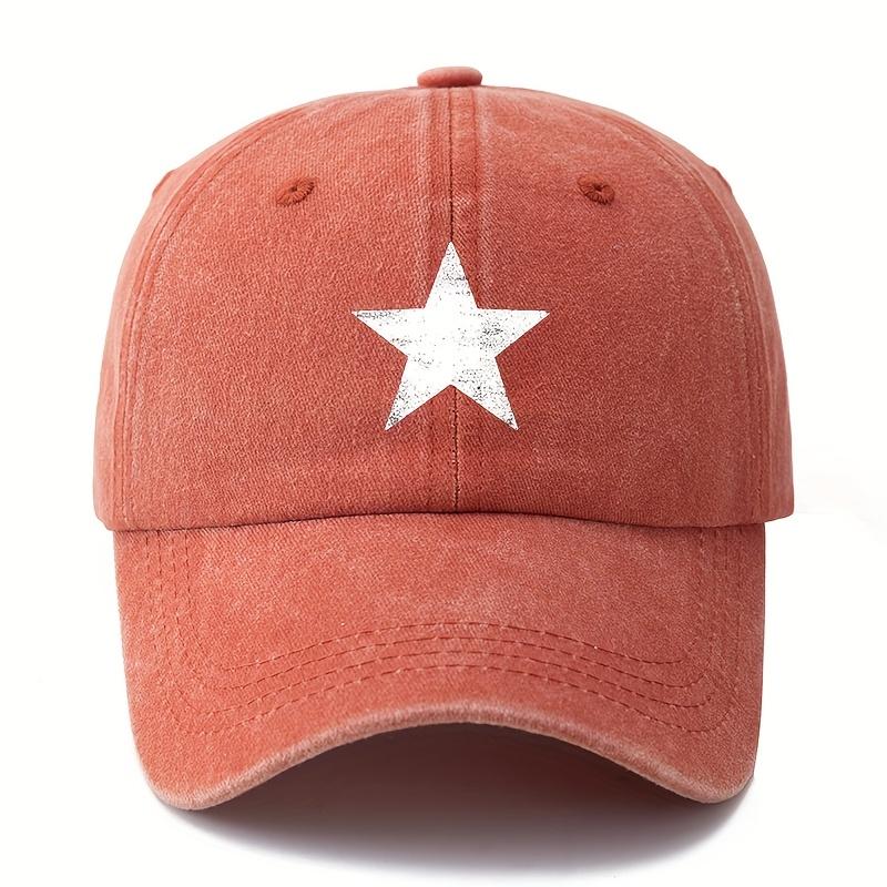 

Printed pentagram baseball cap classic style fashionable outdoor sun protection lightweight vacation travel camping leisure Adjustable помаранчевий