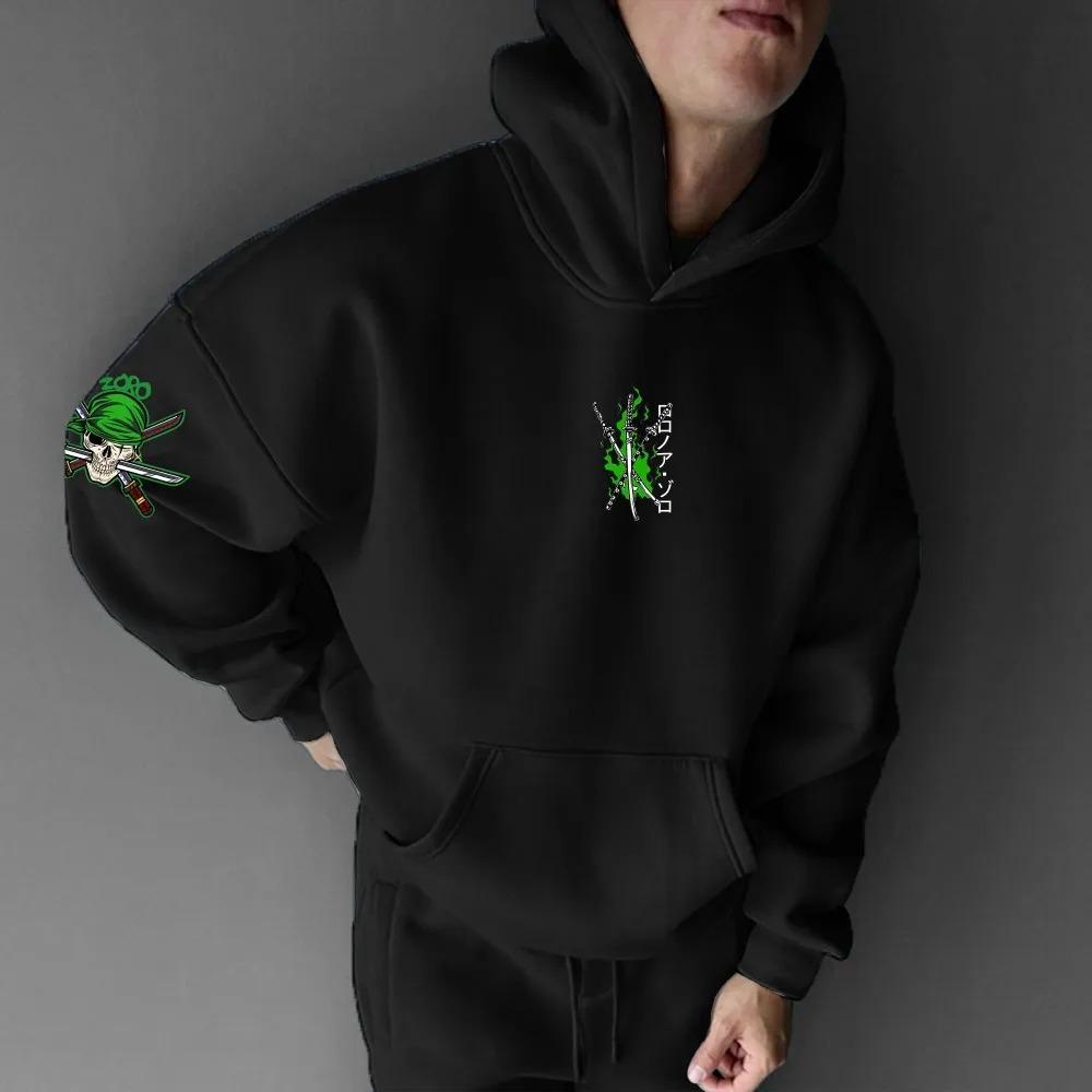 2026 ONE PIECE Men's  Women Hoodie Sweater Roronoa Zoro Japanese Anime Summer Autumn Long Sleeve Pullover Wear