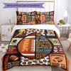 Personality Football Customize Your Name Bedding Set Breathable Duvet Cover With Pillowcases Decorative Bed Linen For Bedroom Home Decoration Birthday