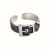 Gürtelschnallenring Trendiger Herren-Zeigefingerring Einfacher Retro-Hongkong-Stil Ring Schmuckdesign Punk