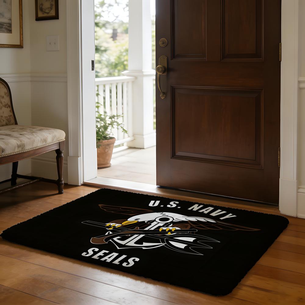 Floor Mat Soft Flannel Rug Non Slip Absorbent Mat for Bathroom Bedroom Home Decor Band K Katseye