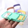Multicolor Simulation Mini Folding Back Small Chair Model Dollhouse Miniature Plastic Scene Prop Micro Landscape Dollhouse Furniture Mini Chair