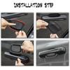 5PCS Door Handle Bowl Exterior Trim For  Jeep Wrangler JL 2018-2024+ Recess Guard Trim Cover Decor Kit