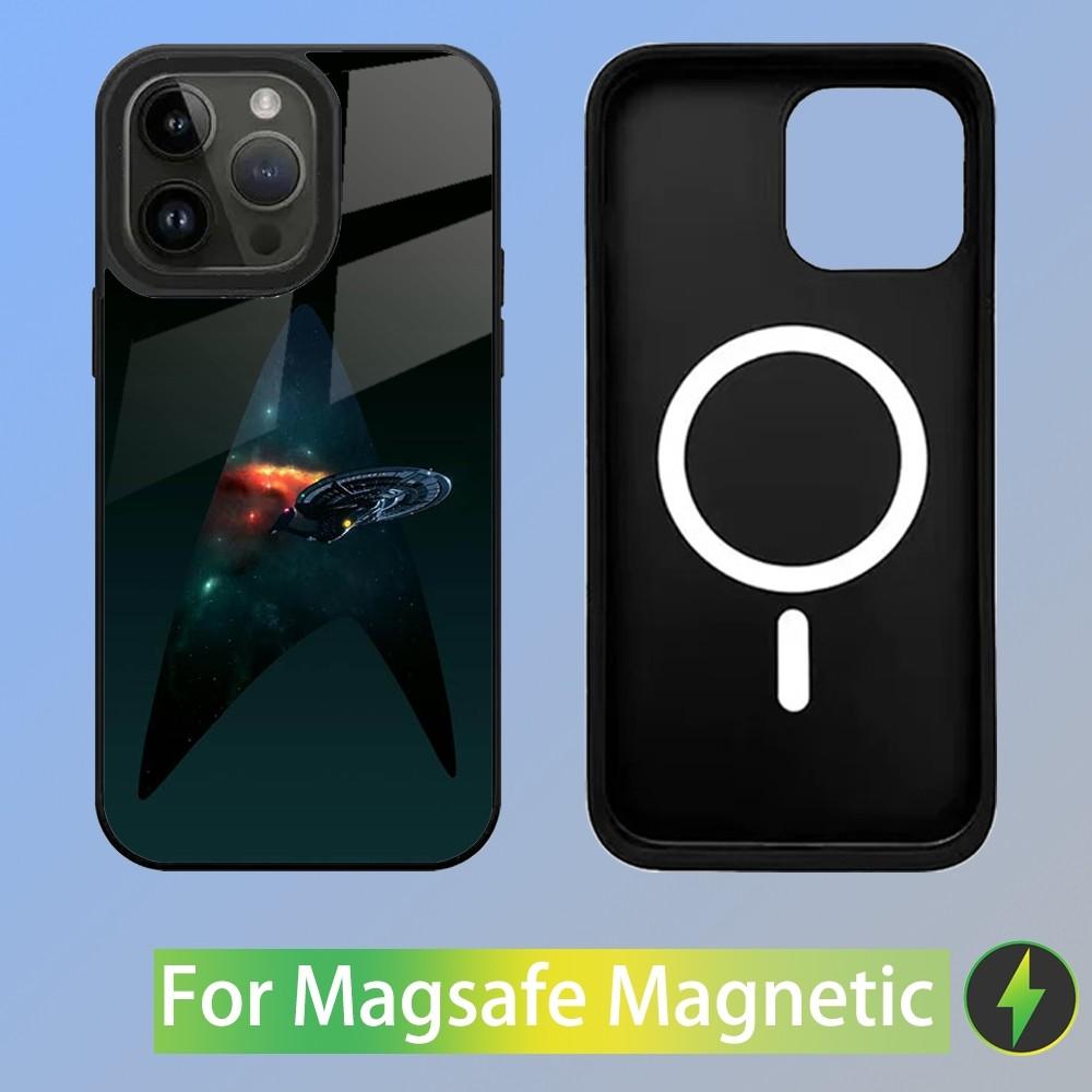 Star Trek Schiffe Handyhülle Für iPhone 16,15,14,13,12,11,Plus,Pro,Max Mini Magsafe Magnetisches Kabelloses Laden
