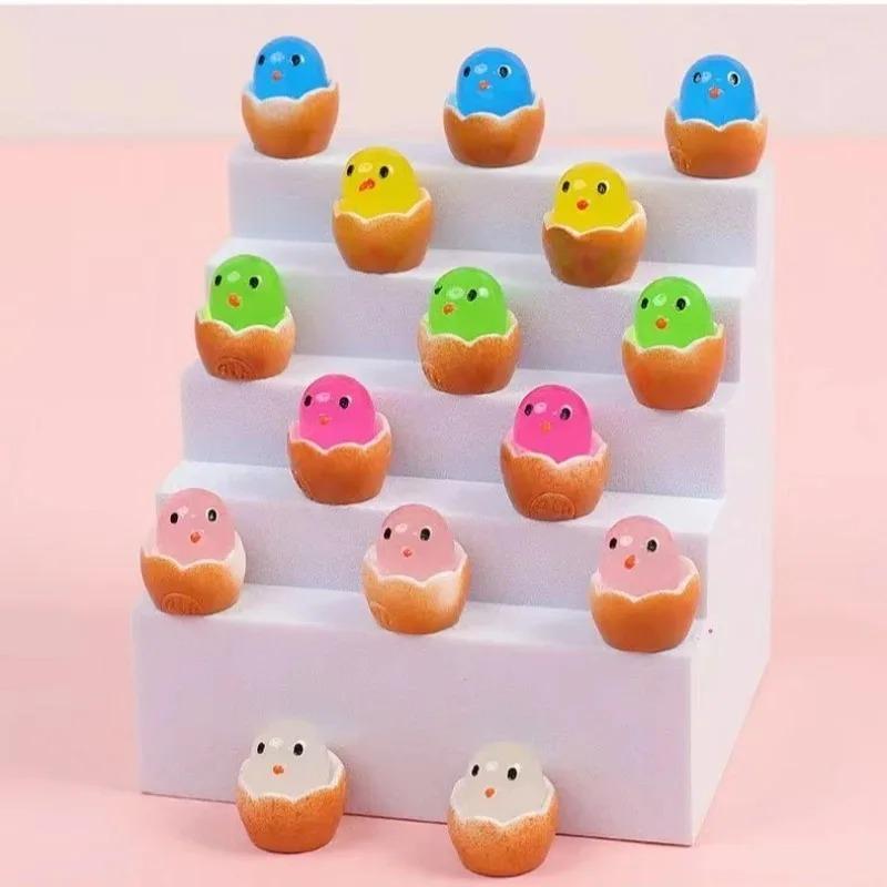 Ostereierschalen-Küken Mikro-Landschaftsdekorationen Leuchtende Ostereier Schmuck Kinder Neuheit Spielzeug Osterdeko DIY Geschenke