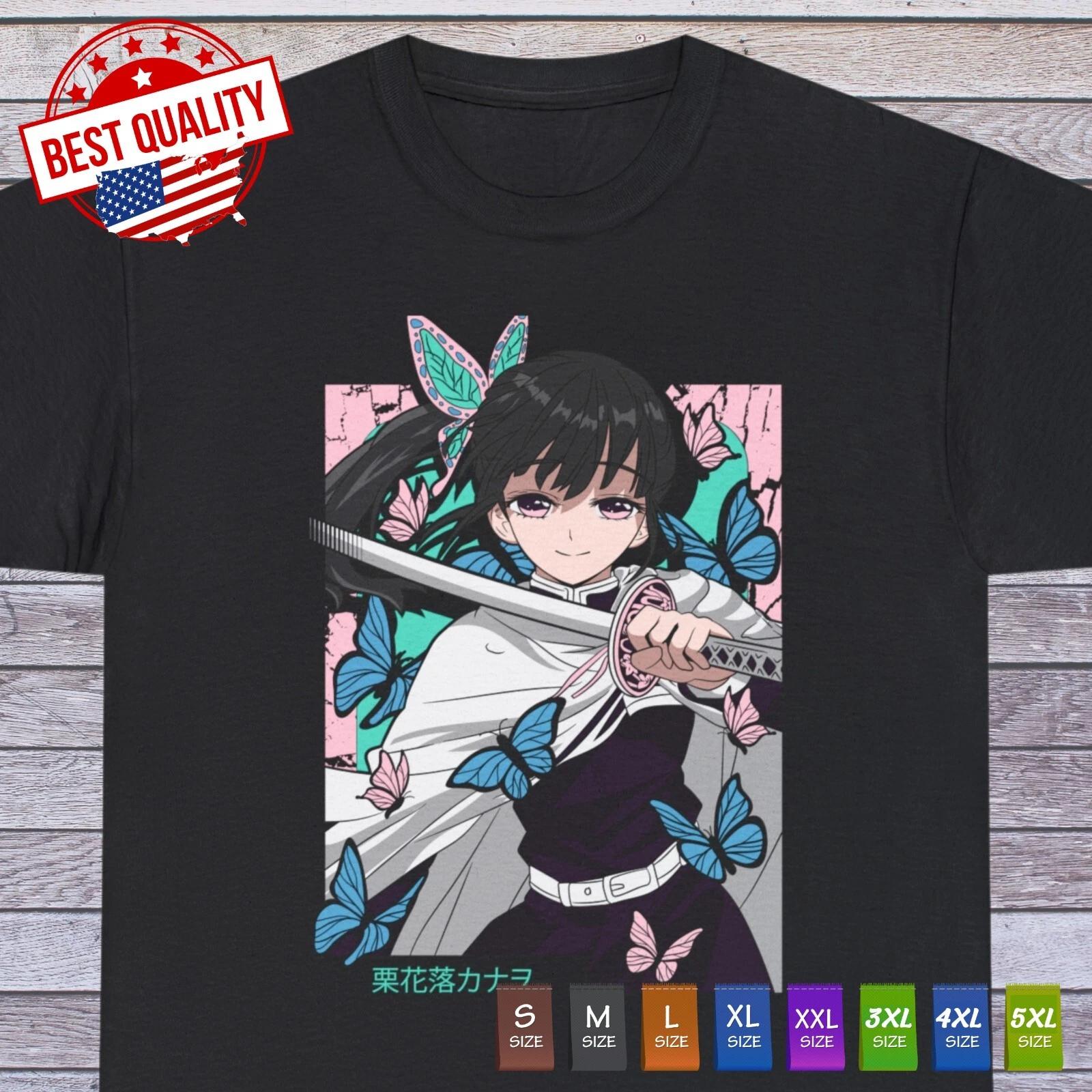 

Футболка з принтом Канао Цуюрі Waifu Girl, Одяг з японської манги та аніме Demon Slayer KNY 3XL