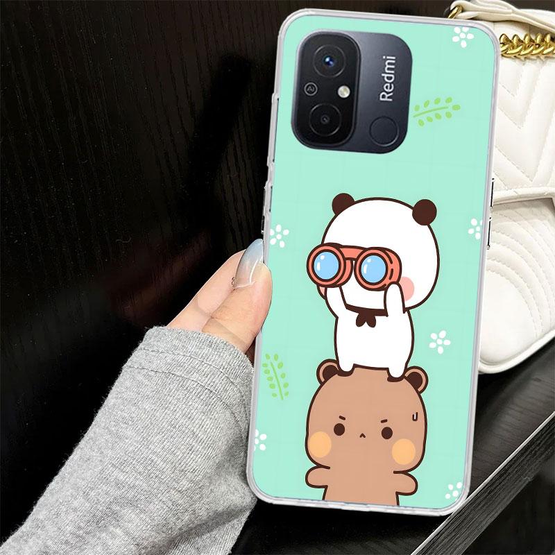 Cute Peach Goma Cat Case for Xiaomi Redmi 14C 13C 13 12C 12 10C 10 10A Phone Cover 9C 9 9A 9T 8 8A 7 7A 6 6A K70 K40 K20 Pro