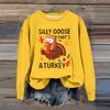 Women's Fashion Casual Long Sleeve Loose  Printed Sweatshirt