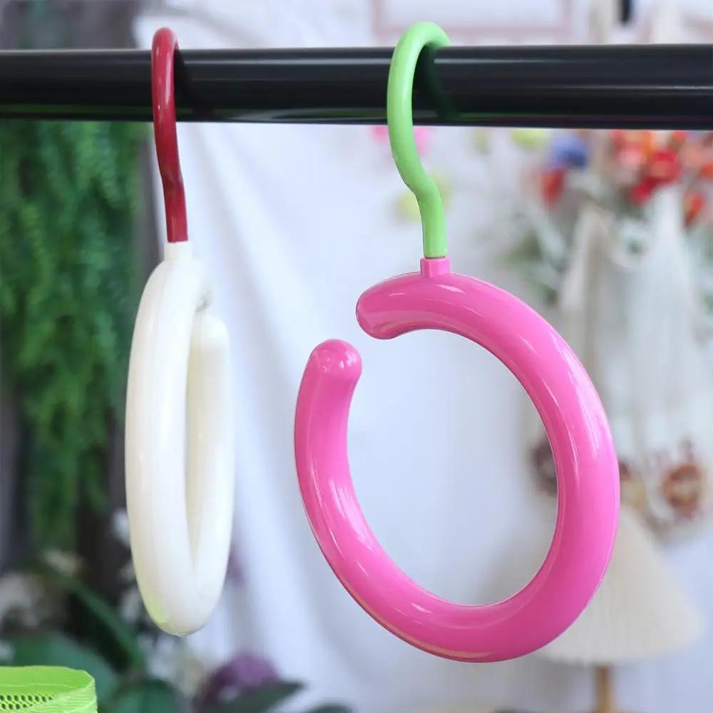 Circular Round Scarf Tie Hanger Hat Rack Space Saving Clothing Hanger Tie Storage Ring Clothes Storage Hook Wardrobe