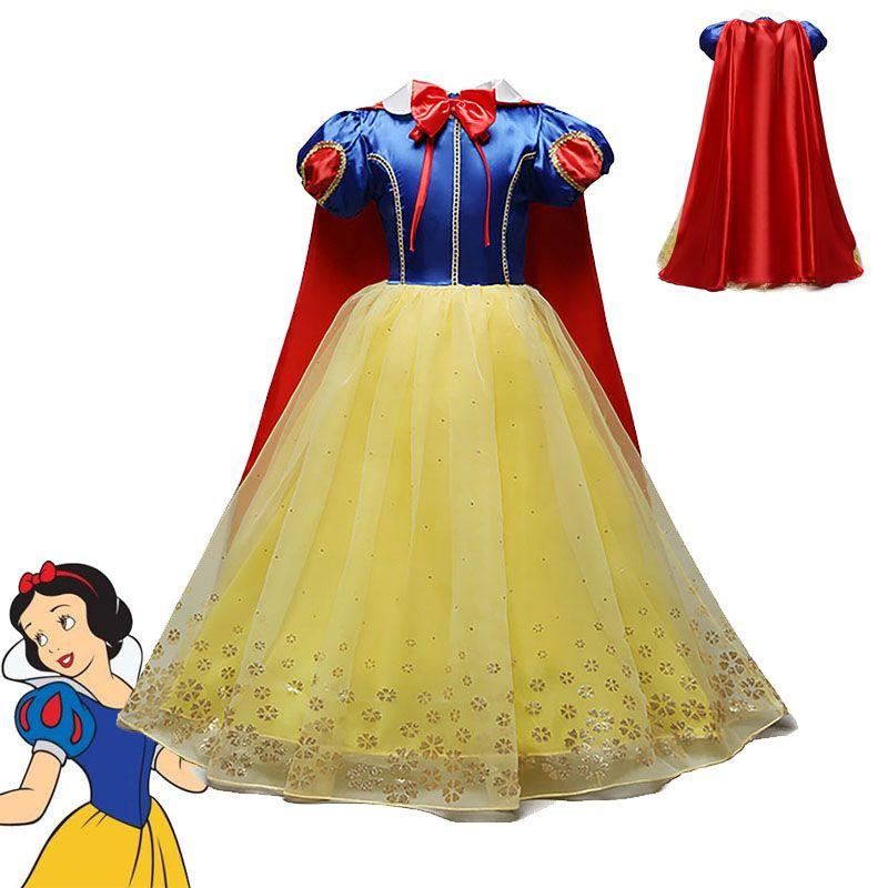 Bezauberndes Schneewittchen Prinzessinnenkostüm für Mädchen mit gestufter Eleganz und Komfort