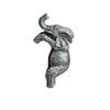 1Pc Resin Silver Elephant Hanging Flower Pot Hanger Decoration, Garden Art Decoration, Flower Pot Small Statue Garden Decoration