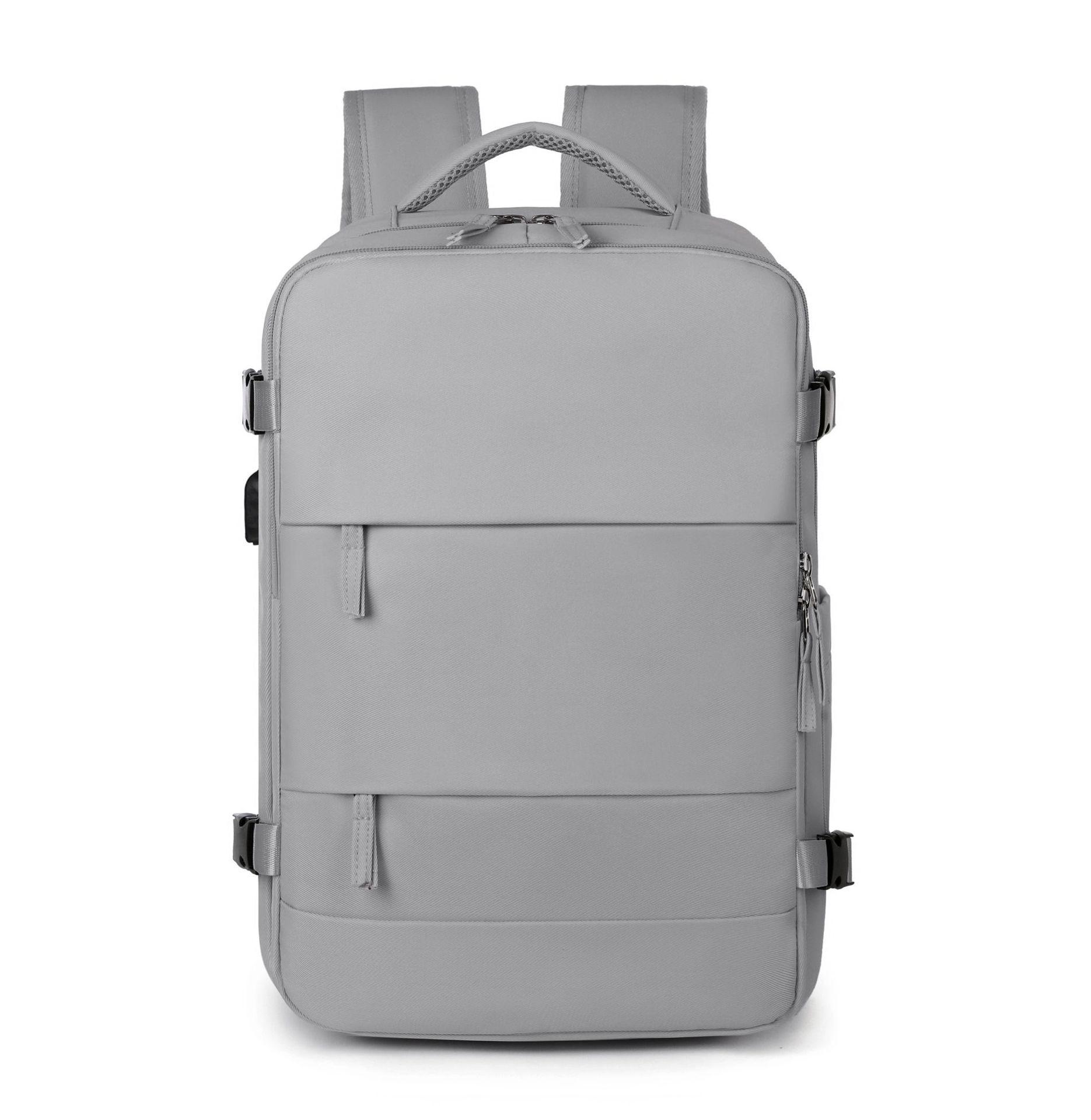 

Expandable Large Capacity USB Backpack for Business and Travel сірий колір