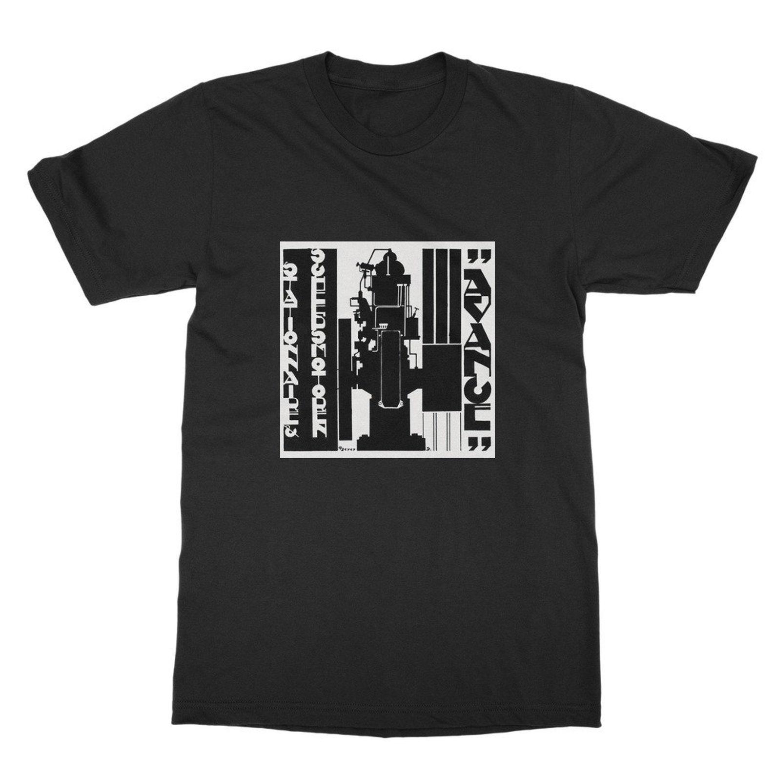 Bauhaus Art Deco Unisex T-Shirt – Avant-Garde Graphic Tee M