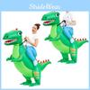 Vibrant Green Dinosaur Inflatable Costume For Halloween Celebration And Party Events