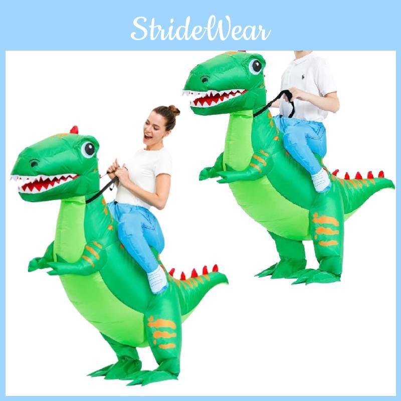 Vibrant Green Dinosaur Inflatable Costume For Halloween Celebration And Party Events