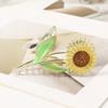 Molans Duże Kwiaty Słonecznika Klamra do Włosów Spinka Klipsy Stylizacja Włosów Kobiety Dziewczęta Akcesoria do Włosów Metalowy Chwytak Nakrycie Głowy