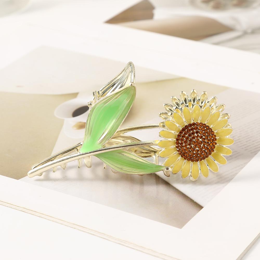 Molans Flori Mari de Floarea-Soarelui Clește de Păr Ac de Păr Clipuri Coafură Femei Fete Accesorii de Păr Metalic Prindere Acoperire de Cap