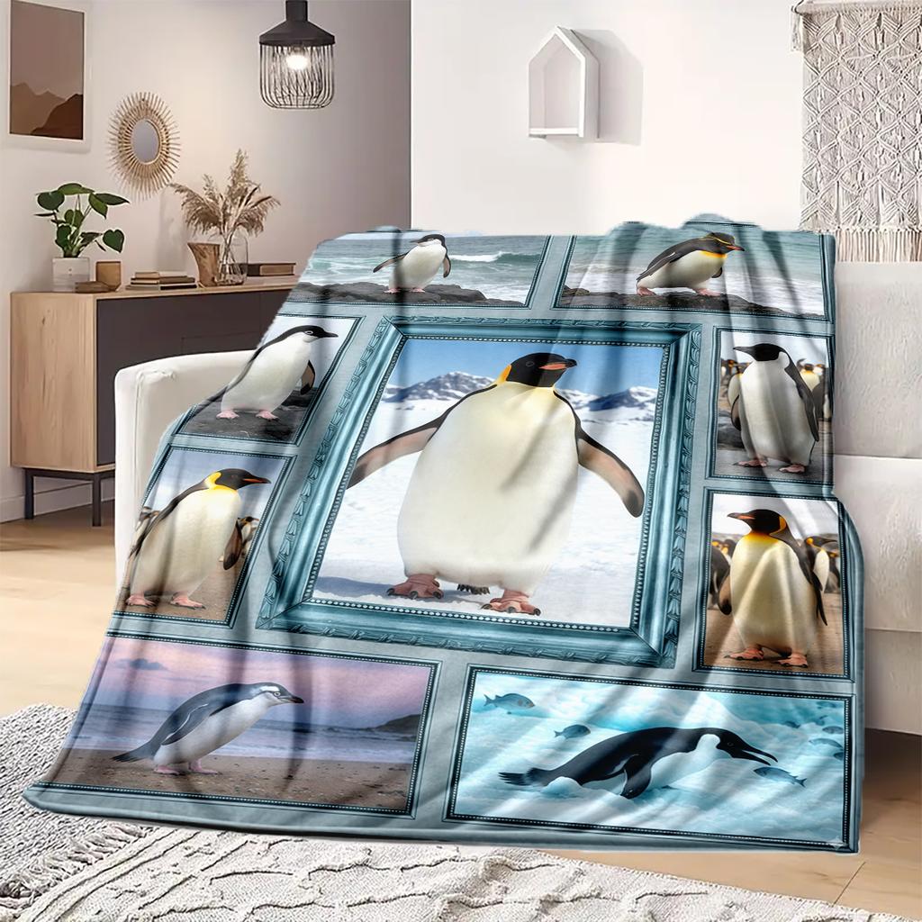1 Peça Manta de Flanela com Estampa de Desenho Animado, Alta Qualidade Confortável para Todas as Estações, Decoração de Casa, Calor e Conforto, Perfeita para Presente de Natal Aniversário